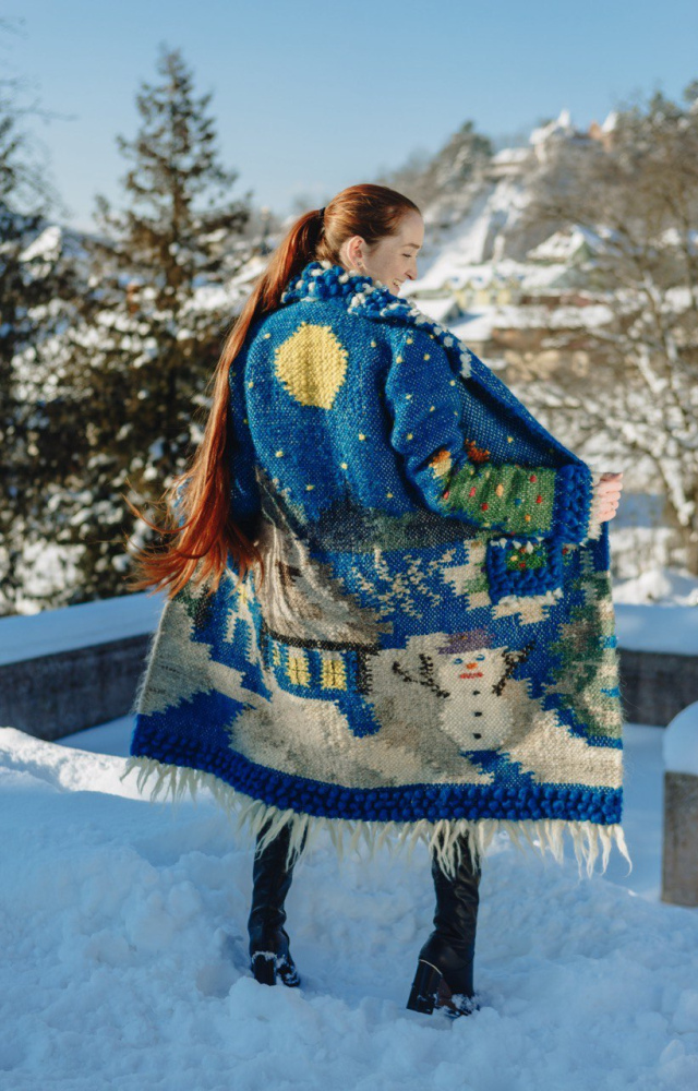 Пальто-гобелен "Різдво"